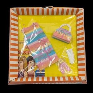 VINTAGE BARBIE SKIPPER & SKOOTER SUNNY PASTELS # 1910 NRFB WITH STICKER